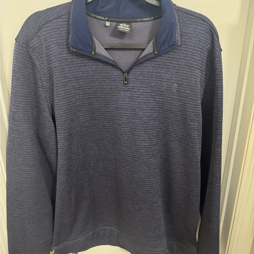Under Armour Men's Golf Royal Purple Half Zip Sweater